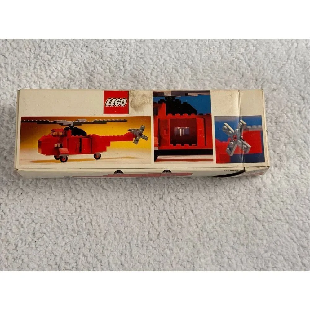 Vintage Lego 480 Rescue Helicopter Fire Town Classic Legoland - Missing 1 Piece